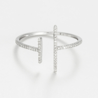 Diamanta Women's 'Parallèle Asymétrique' Ring