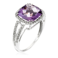 Diamanta Women's 'Divine Améthyste' Ring