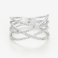 Diamanta Women's 'Entrelacs Lumineux' Ring