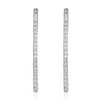 Diamanta Women's 'Straight Fall' Earrings