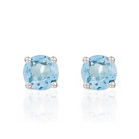 Diamanta Women's 'Single Topaze' Earrings