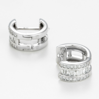 Diamanta Women's 'Double Rangs' Earrings