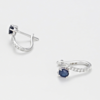 Diamanta Women's 'Beau Saphir' Earrings