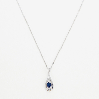 Diamanta Women's 'Blue Tear' Pendant