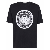 Balmain T-shirt 'Flocked Coin' pour Hommes
