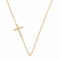 L'instant d'or Women's 'Petite Croix' Necklace