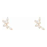 L'instant d'or Women's 'Five Petals' Earrings