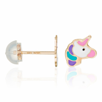 L'instant d'or Girl's 'Petites Licornes' Earrings