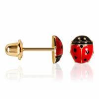 L'instant d'or Girl's 'Happy Coccinelle' Earrings