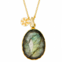 Rainbow Stone Women's 'Alba' Necklace