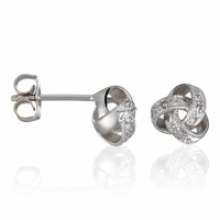 Le Diamantaire Boucles d'oreilles 'Joli Noeud' pour Femmes