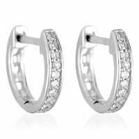 Le Diamantaire Boucles d'oreilles 'Anneau' pour Femmes