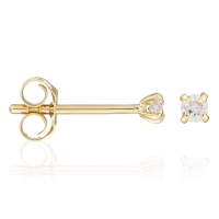 Le Diamantaire Boucles d'oreilles 'Single' pour Femmes