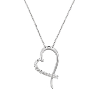 Le Diamantaire Pendentif sur chaine 'Tender Heart' pour Femmes