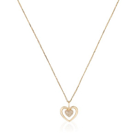 Le Diamantaire Pendentif sur chaine 'Coeur Tendresse' pour Femmes