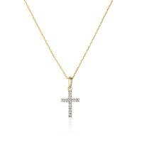 Le Diamantaire Women's 'Croix Du Bonheur' Pendant with chain