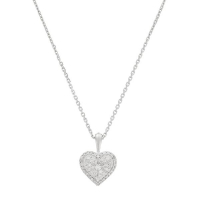 Le Diamantaire Pendentif sur chaine 'Coeur Pris' pour Femmes