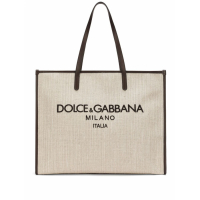 Dolce&Gabbana Sac Cabas 'Milano Logo-Embroidered' pour Hommes