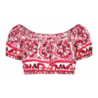 Dolce & Gabbana 'Majolica-Print' Crop Top für Damen