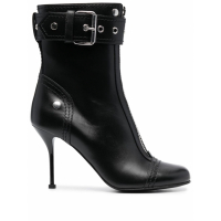 Alexander McQueen Women's 'Buckle' High Heeled Boots