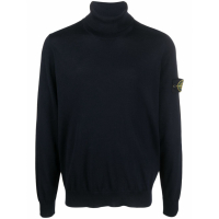 Stone Island Men's 'Shoulder Logo Patch' Turtleneck Sweater