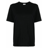 Saint Laurent 'Logo Embroidered' T-Shirt für Damen