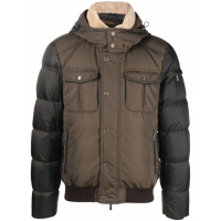 MooRer Men's 'Padded Hooded' Down Jacket