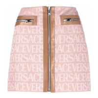 Versace Women's 'Allover Logo' Mini Skirt