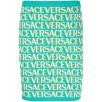 Versace Mini Jupe 'Allover Logo' pour Femmes
