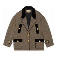 Gucci Manteau 'Herringbone' pour Femmes