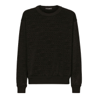 Dolce & Gabbana Men's 'Flocked Logo' Sweater