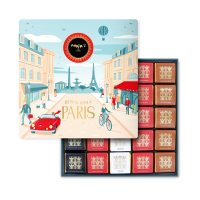 Maxim's Coffret métal Paris | 50 carrés de chocolat assortis