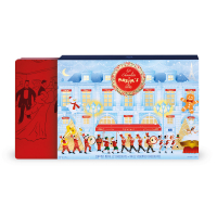 Maxim's Red tin 22 assorted chocolates with Christmas sleeve