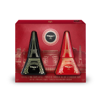 Maxim's Case for 2 mini Eiffel towers in metal | Chocolate pearls