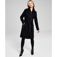 Calvin Klein 'Wool Blend Belted Wrap Coat' für Damen