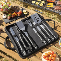 Innovagoods Kit D’Ustensiles Pour Barbecue Avec Mallette De Transport Bbset