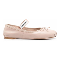 Miu Miu Women's 'Logo-Patch' Ballerinas