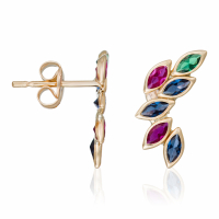 Oro Di Oro Women's 'Feuilles' Earrings