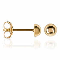 Oro Di Oro Boucles d'oreilles 'Demi Boule' pour Femmes