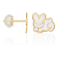 Oro Di Oro Girl's 'Gentil Lapin' Earrings