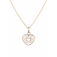 Oro Di Oro Women's 'Cœurs Arabesque' Pendant