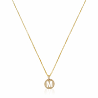 Oro Di Oro Women's 'Lettre M' Pendant