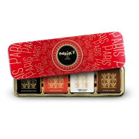 Maxim's Plumier métal | 8 carrés de chocolat assortis