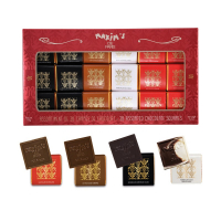 Maxim's Cardbox 36 assorted chocolate squares • 175g