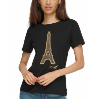 Karl Lagerfeld Paris 'Eiffel Tower' T-Shirt für Damen