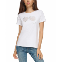 Karl Lagerfeld Paris 'Embellished Sunglasses' T-Shirt für Damen