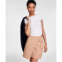 Calvin Klein Jeans Women's 'Side-Ruched' Crop Top