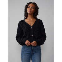 New York & Company Cardigan 'Pearl Button Cable' pour Femmes