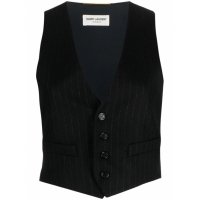 Saint Laurent Gilet 'Pinstripe' pour Femmes