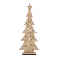 Aulica Wood Christmas Tree Decoration 14 x 4 x 35.5 cm